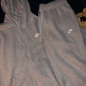 Nike grey sweatsuit Clearance